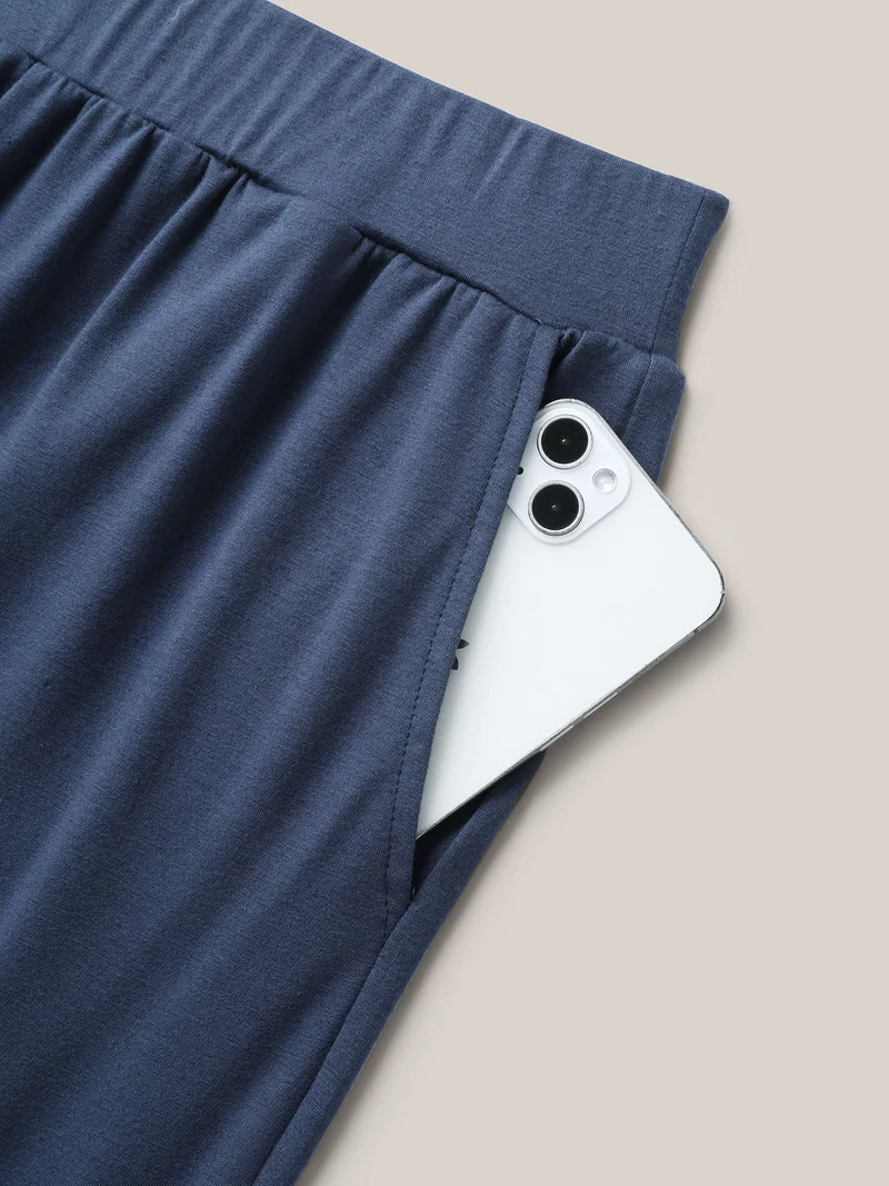 Button Front Pleated Comfy Fit Pants