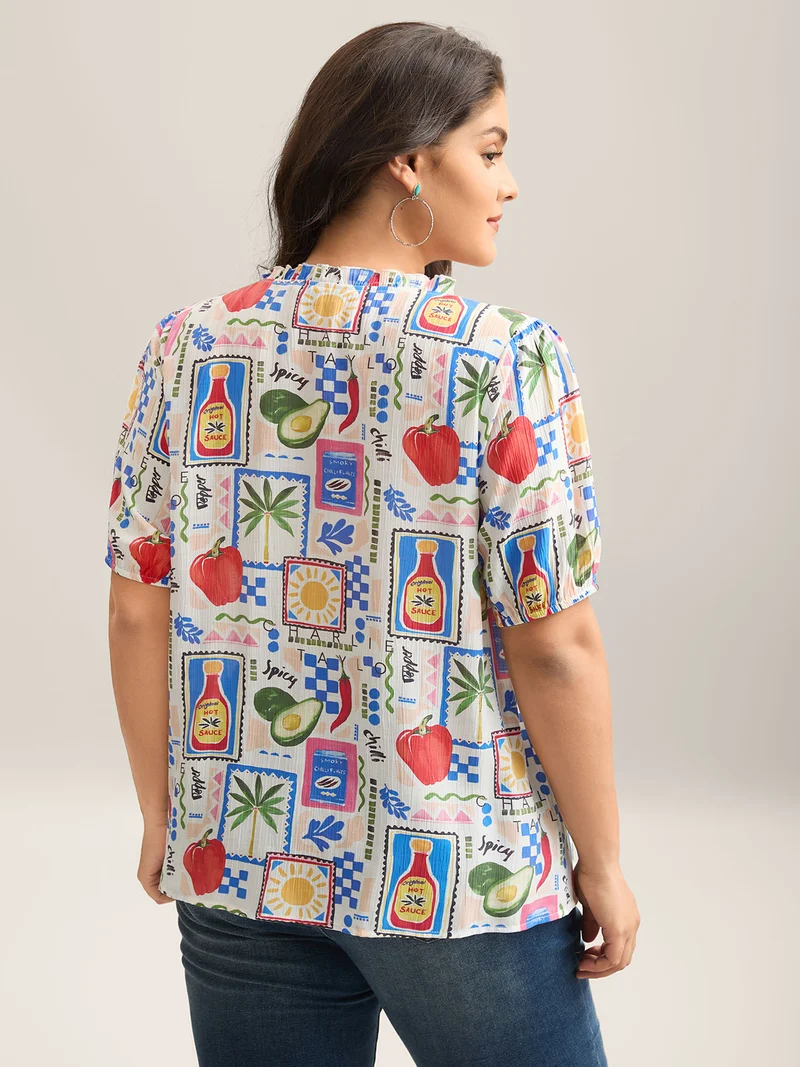 Supersoft Sunny Adventure Print Blouse