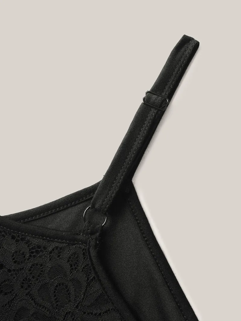 Floral Lace Lined Tank Top