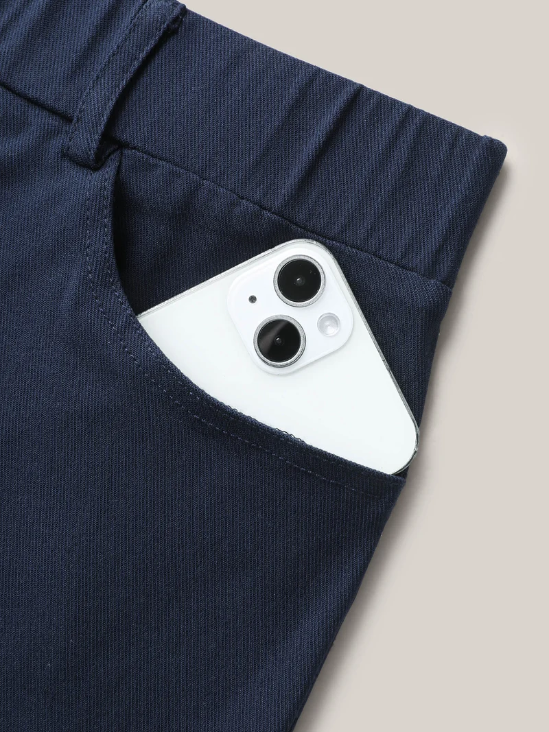 Pull-On Tight-Fit Cropped Pants