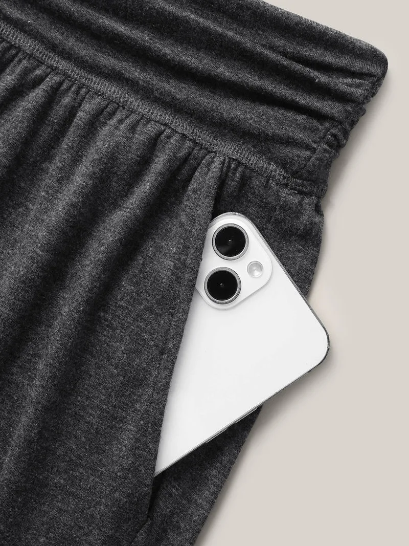 Heather Stretchy Hem Active Jogger Pants