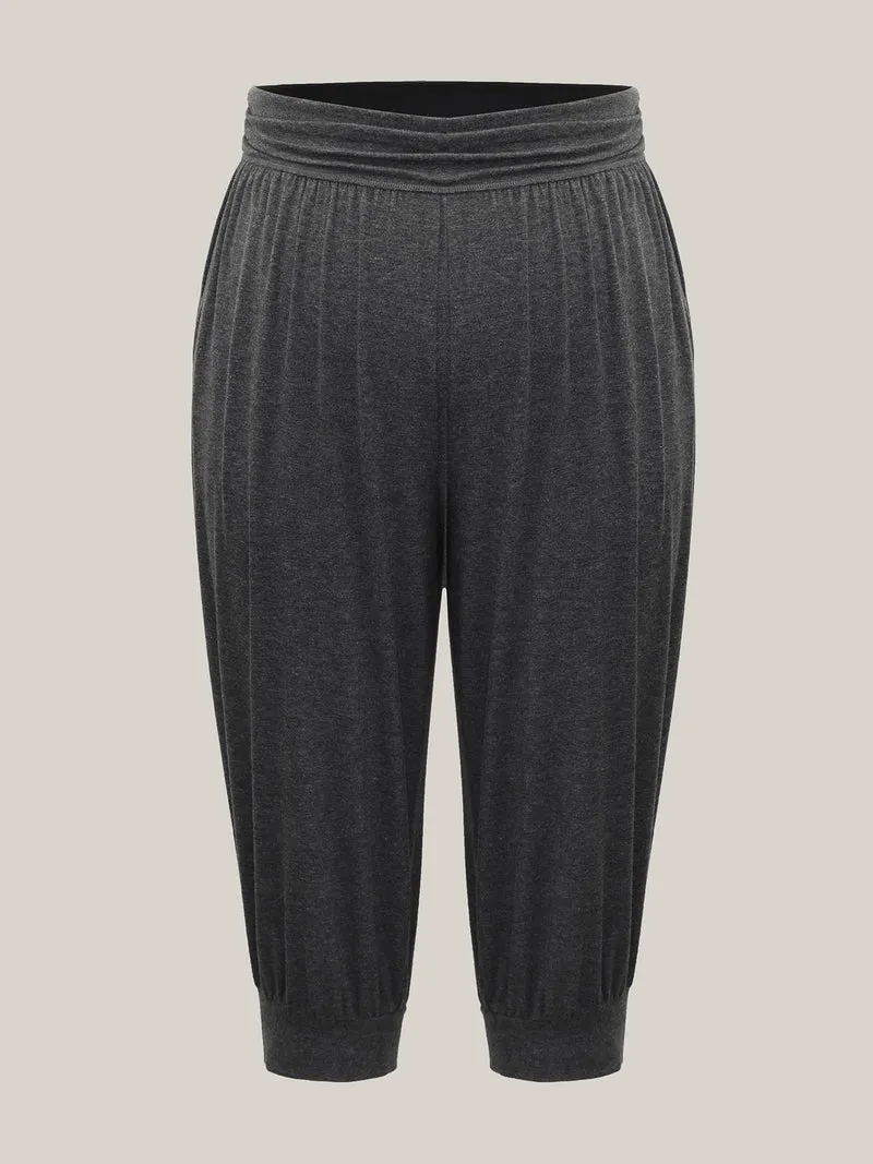 Heather Stretchy Hem Active Jogger Pants