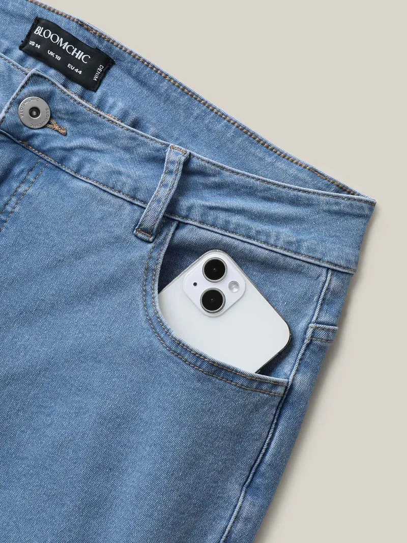 Classic Skinny-Fit Mid Rise Jeans