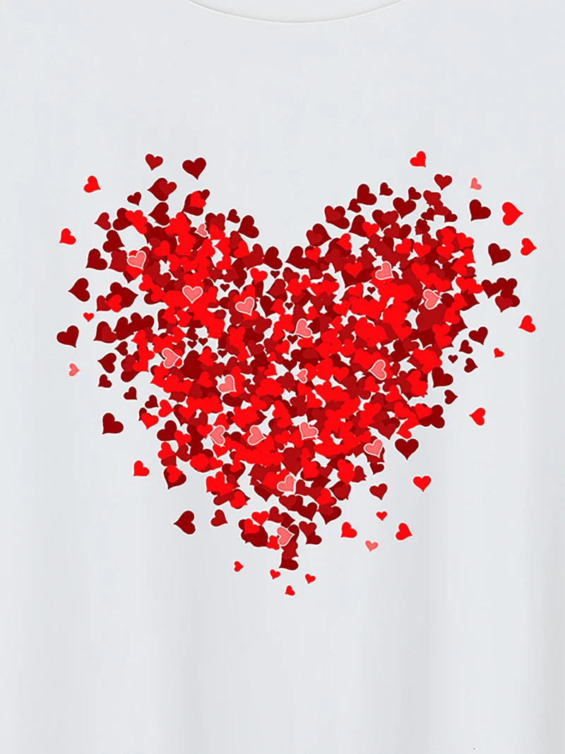 Oh-my-Heart Round Neck T-Shirt