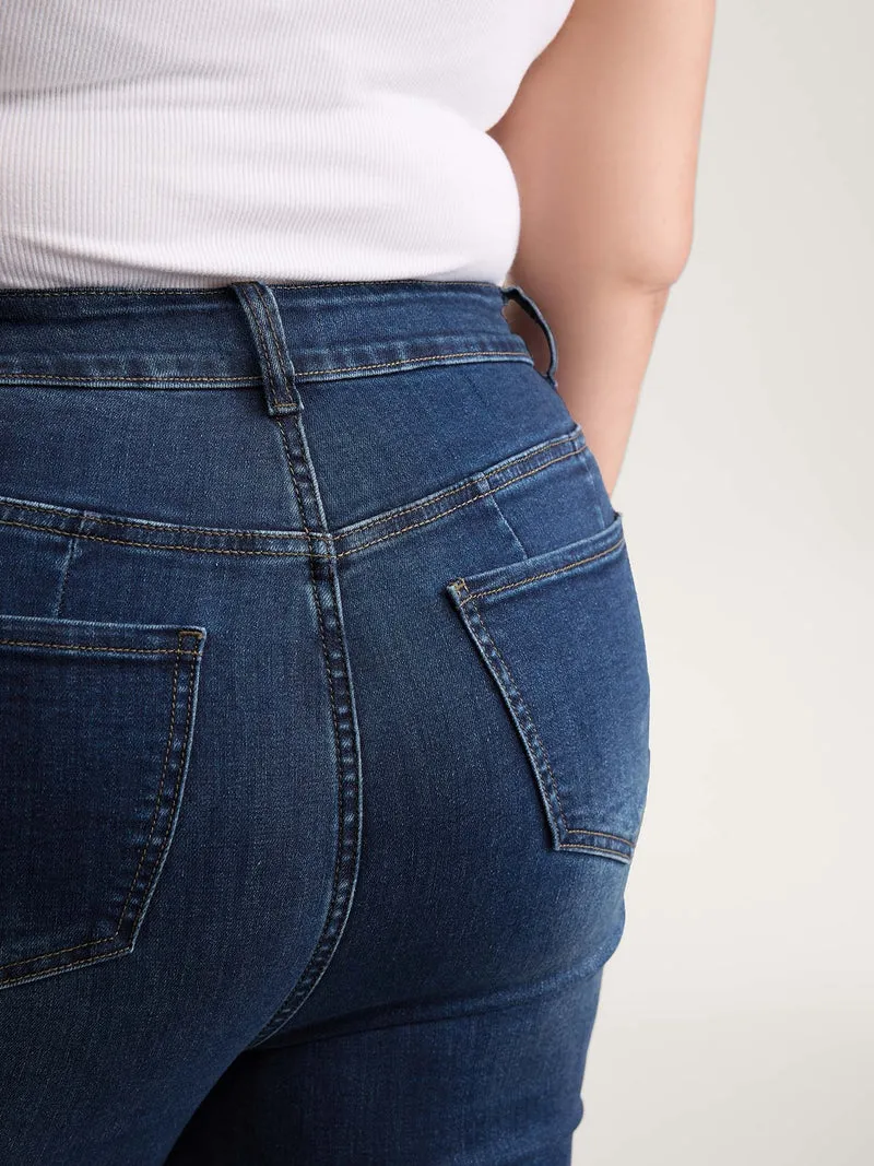 Supersoft Stretchy Mid-Rise Bootcut Jeans