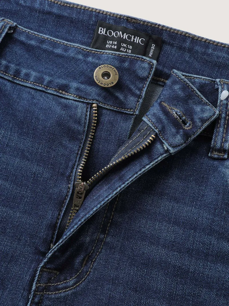 Supersoft Stretchy Mid-Rise Bootcut Jeans
