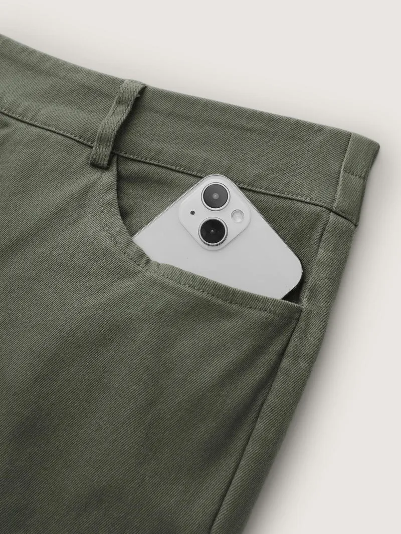 Vintage Wash Flared Hem Bootcut Pants