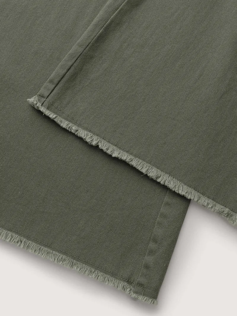 Vintage Wash Flared Hem Bootcut Pants