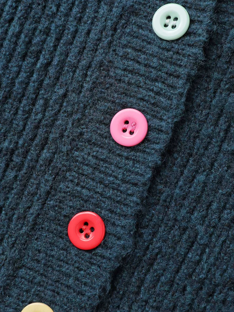 Supersoft Half-Button Placket Textured Solid Pullover
