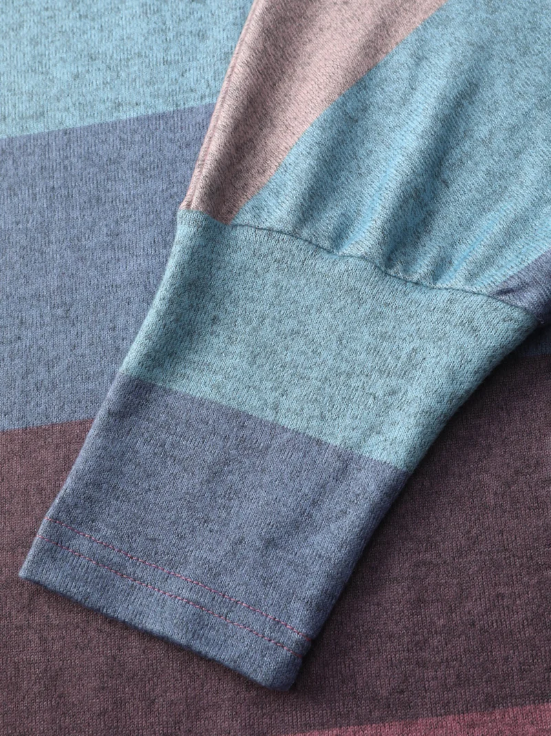 Colorful Stripes Dolman Sleeve T-Shirt