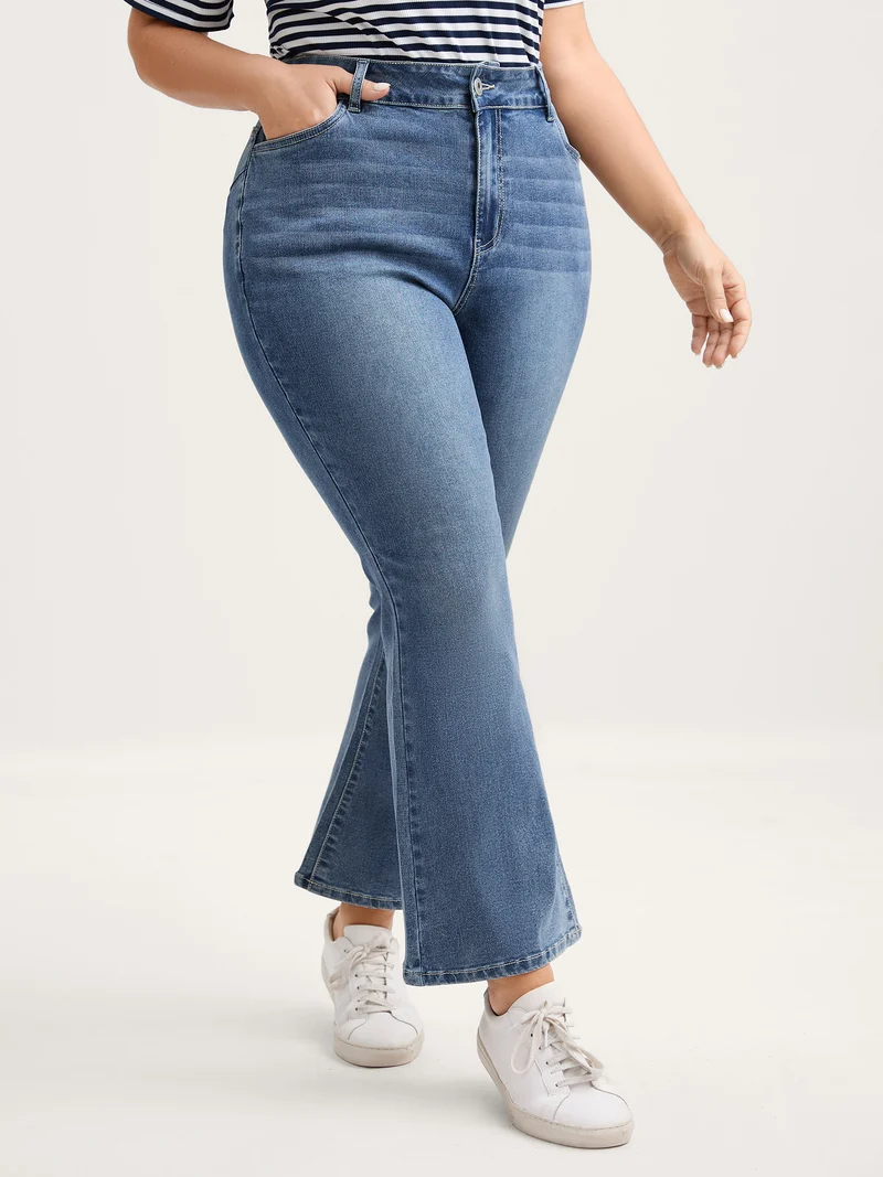 Vintage Straight-Leg Mid-Rise Jeans