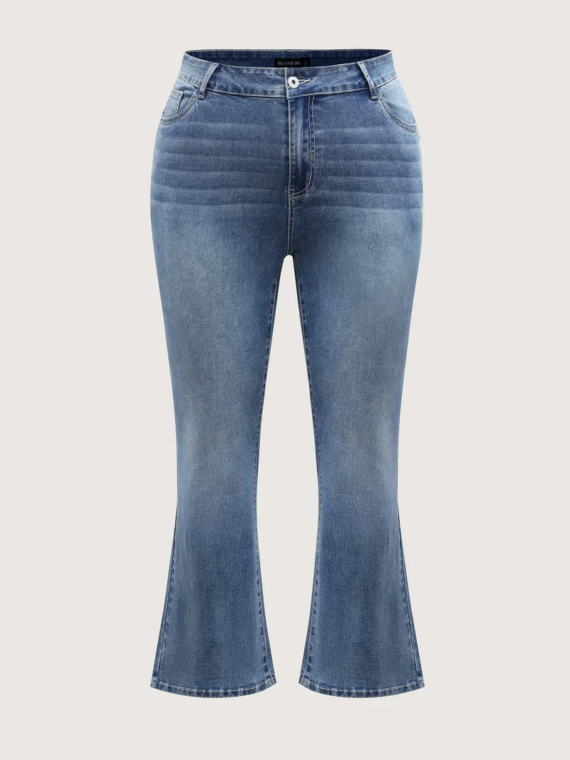 Vintage Straight-Leg Mid-Rise Jeans
