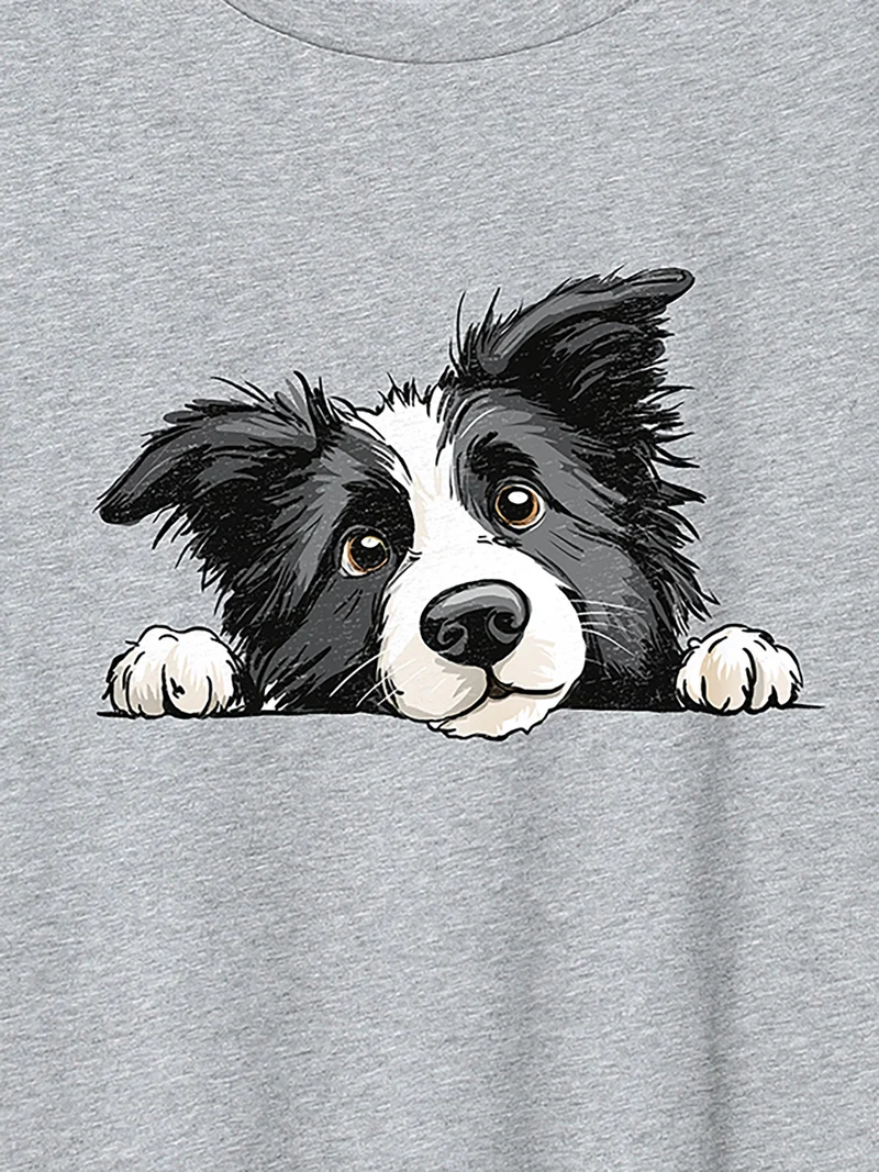 Puppy Love Printed Round Neck T-Shirt