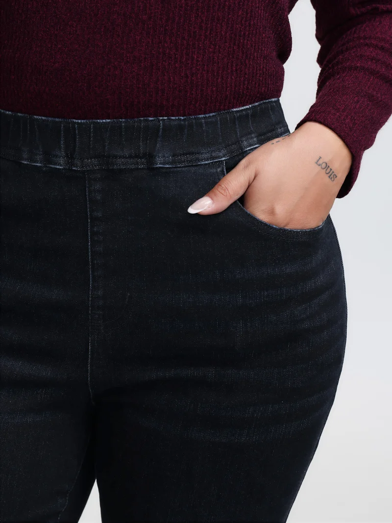 Super Stretchy Bootcut Mid-Rise Jeans