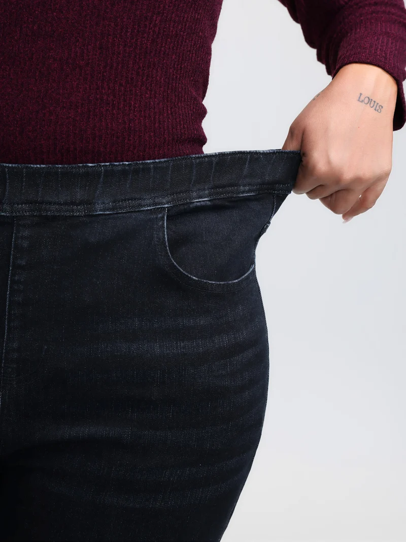 Super Stretchy Bootcut Mid-Rise Jeans