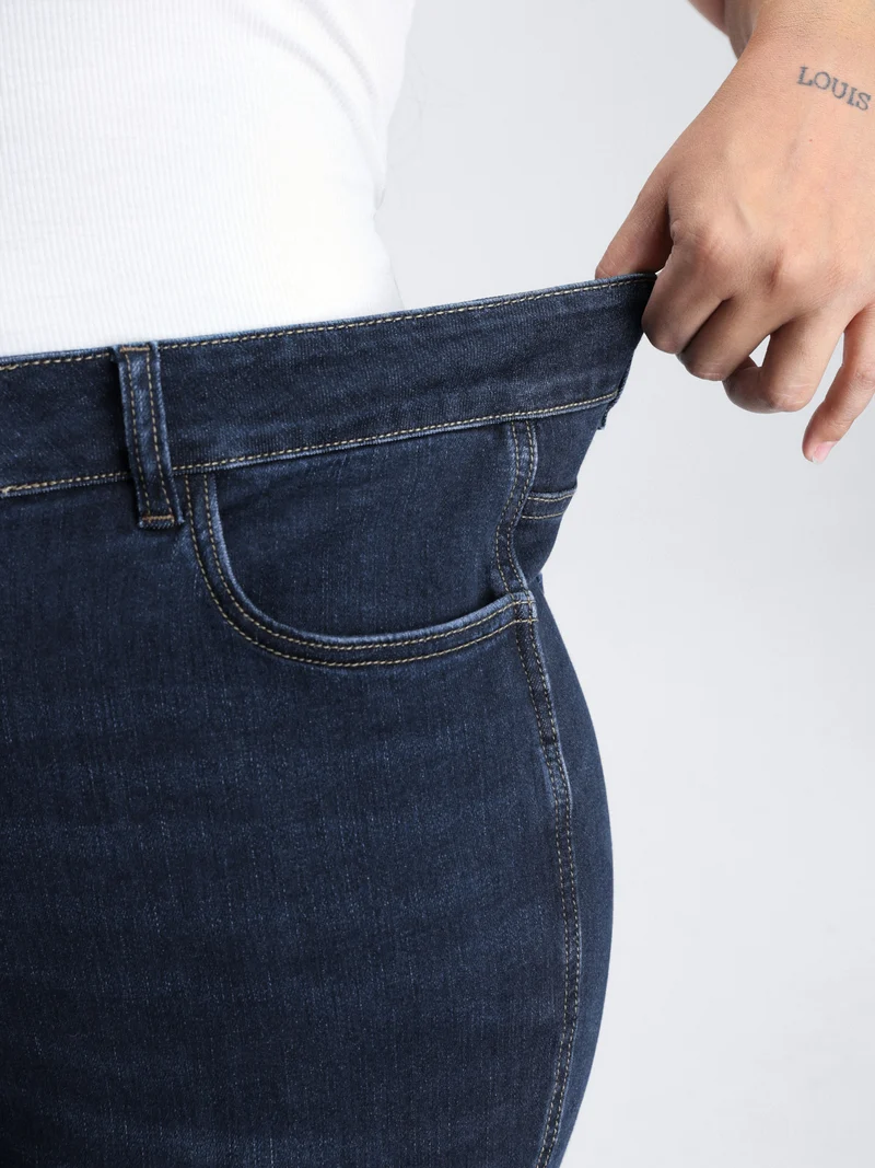 Slit Flared Hem Bootcut Jeans