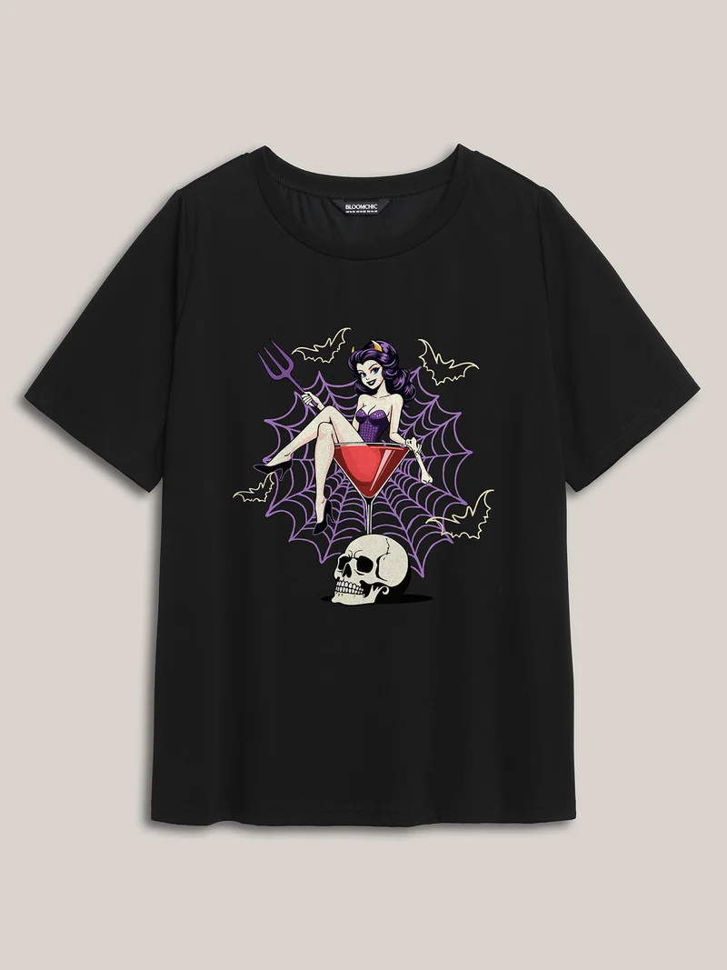 Wicked Witch Round Neck T-Shirt
