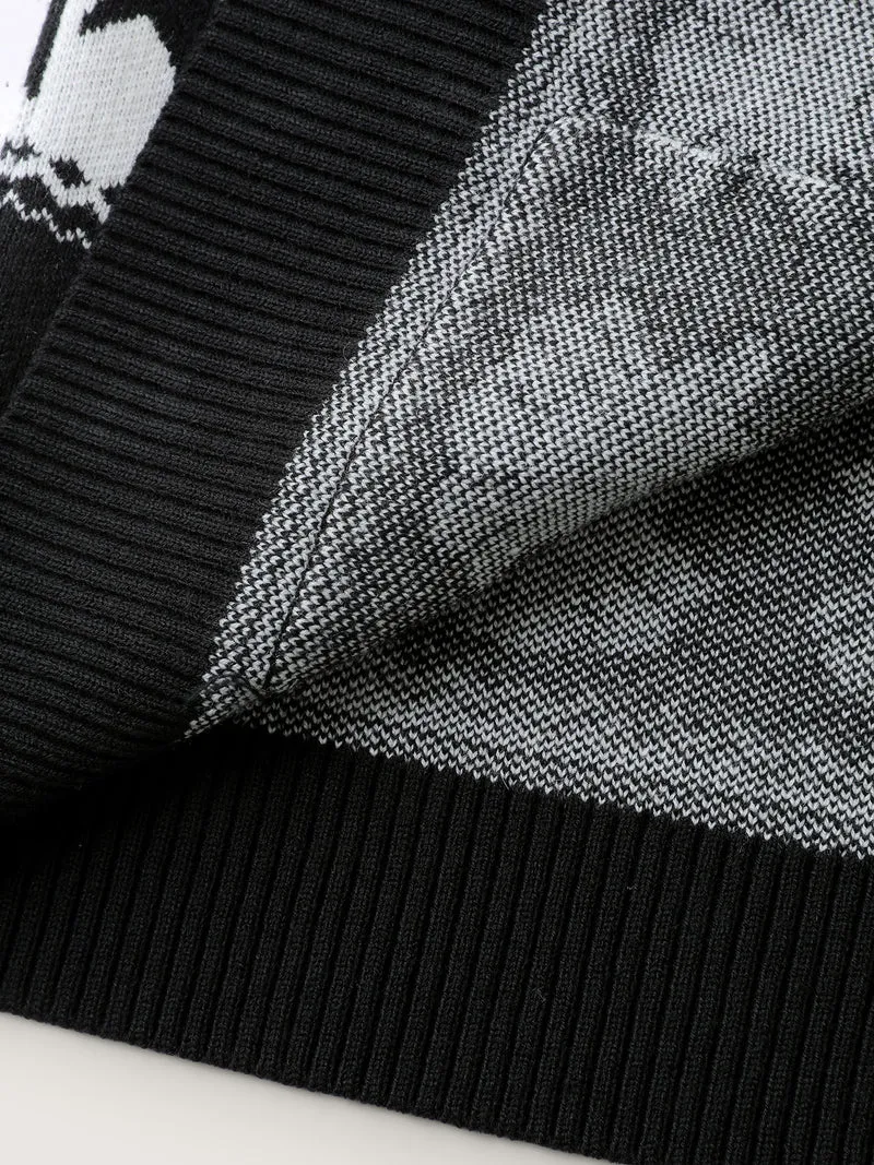 Halloween Elements Jacquard Knit Cardigan