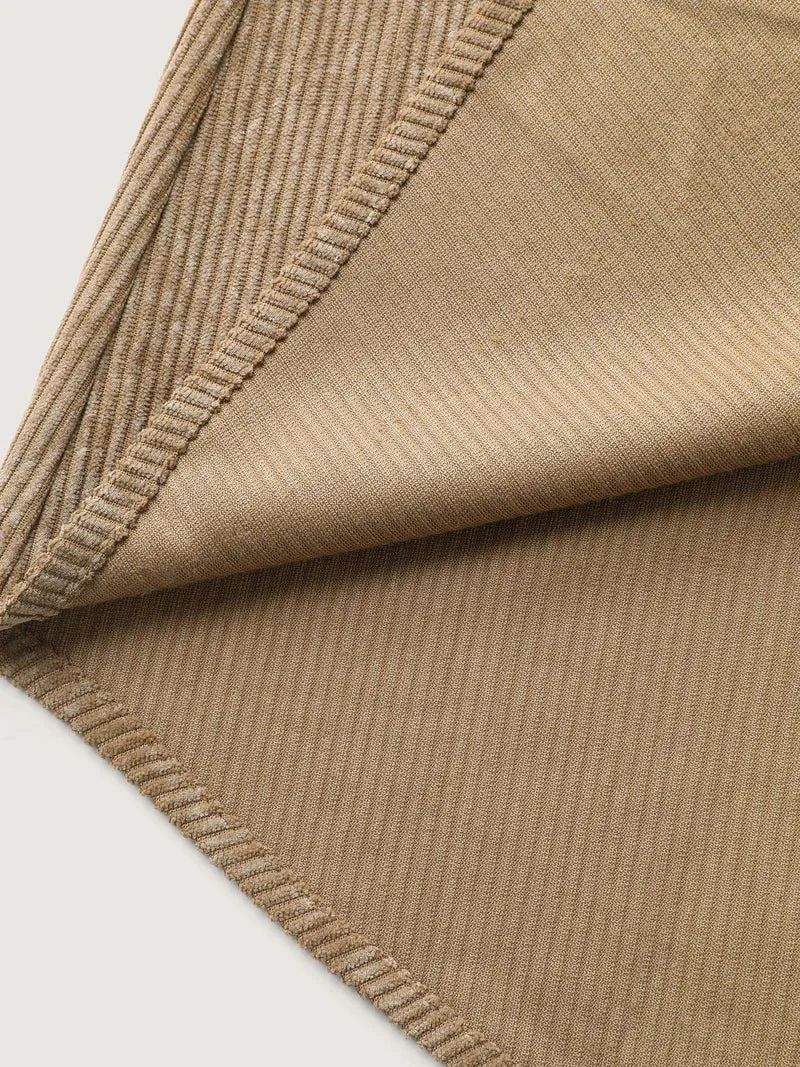 Corduroy Color Gradient Button-Down Jacket