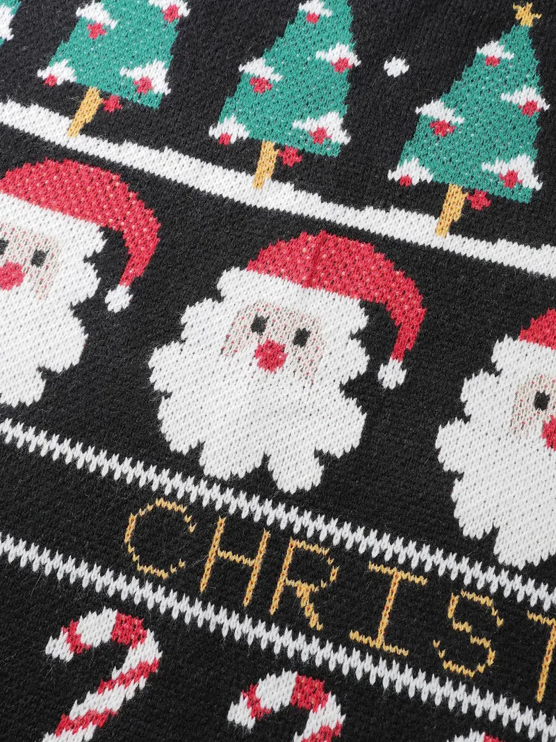 Tree Holiday Candy Jacquard Pullover