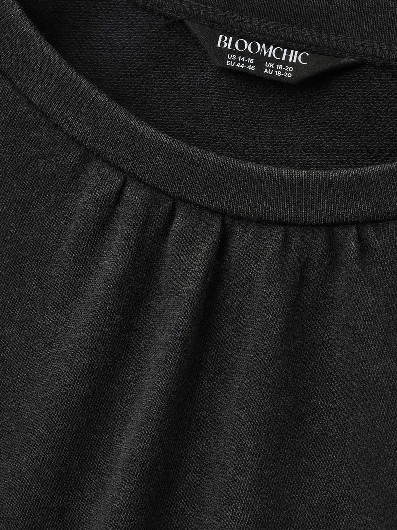 Vintage Wash Pockets Flared Mini Dress