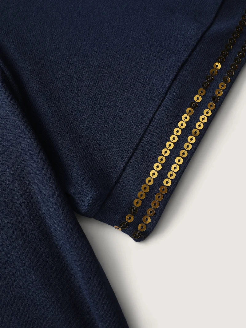 Supersoft Embroidered Bead Sequins T-Shirt