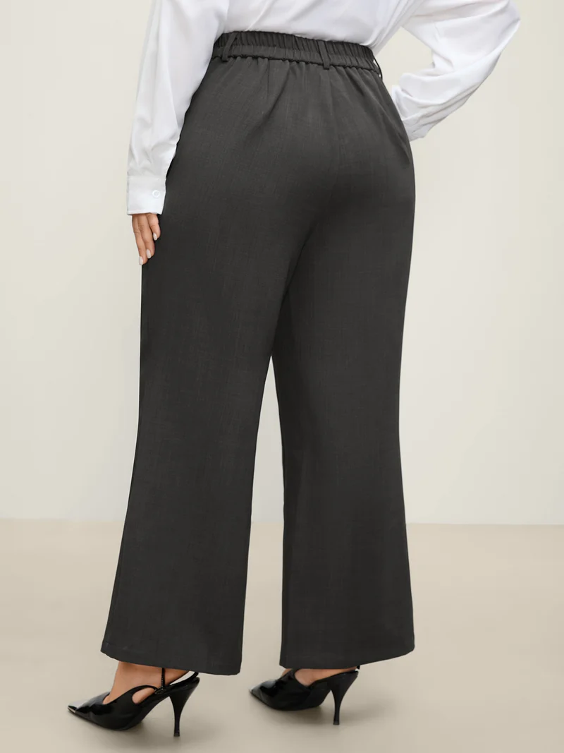 Stretch Woven Micro Flare Pants