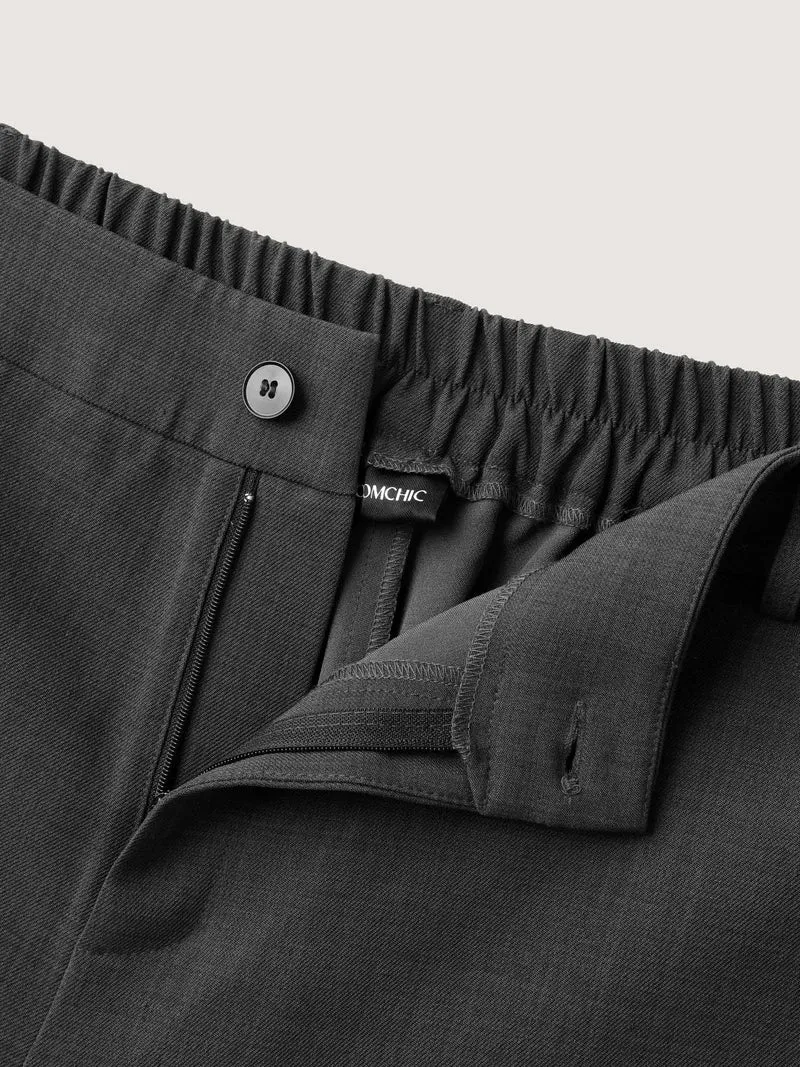 Stretch Woven Micro Flare Pants