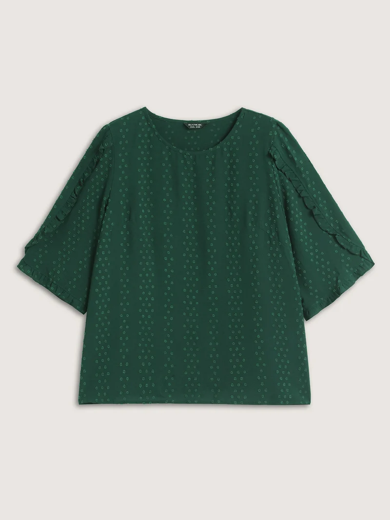 Petal Sleeve Arm-Friendly Blouse