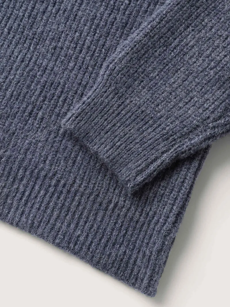 Supersoft Backless Cross-Ties Textured Pullover