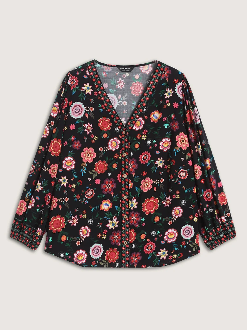 Rayon Colorful Button Front Shirt
