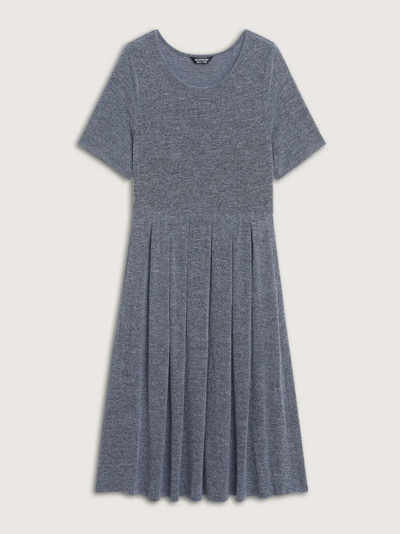 Supersoft Heather Stretch Midi Dress