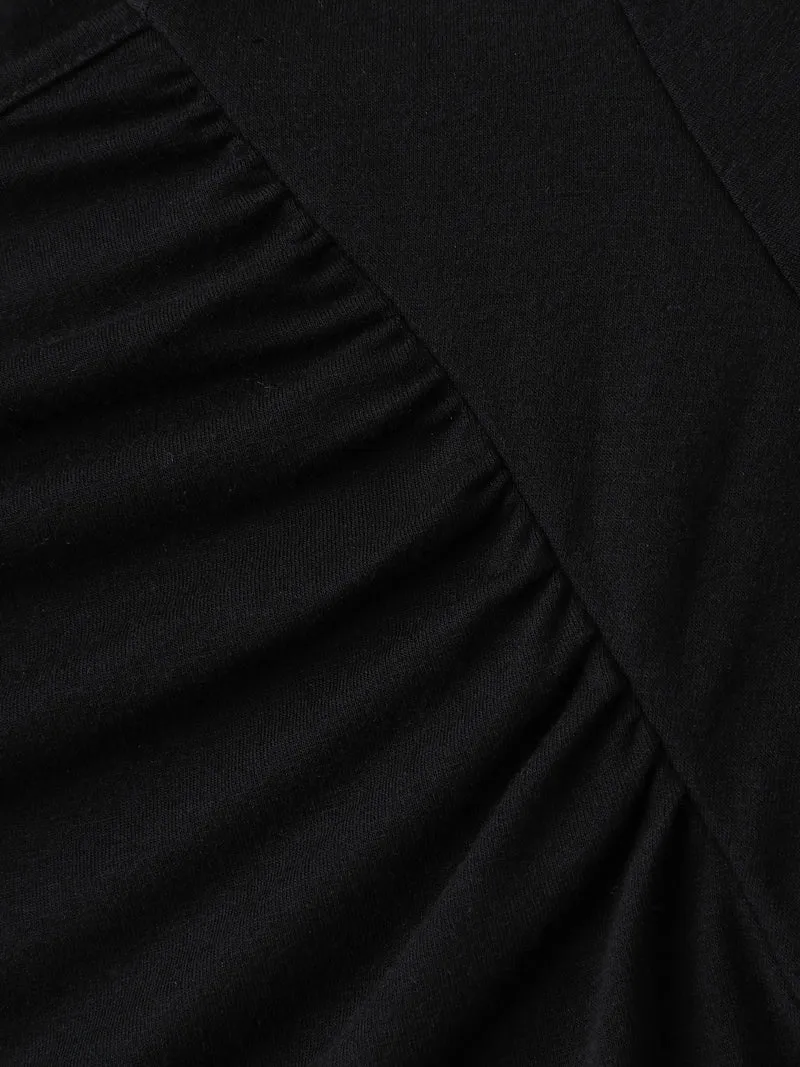 Supersoft Stretchy Pleated Bodice T-Shirt