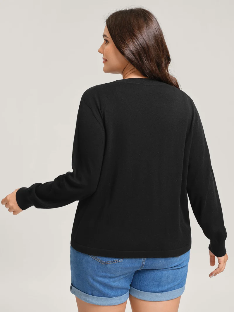 Supersoft Arc Swing Front-Open Lightweight Cardigan