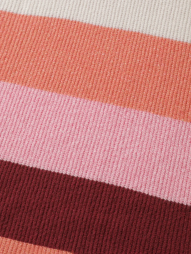 Supersoft Superstretchy Color Stripe Textured Pullover