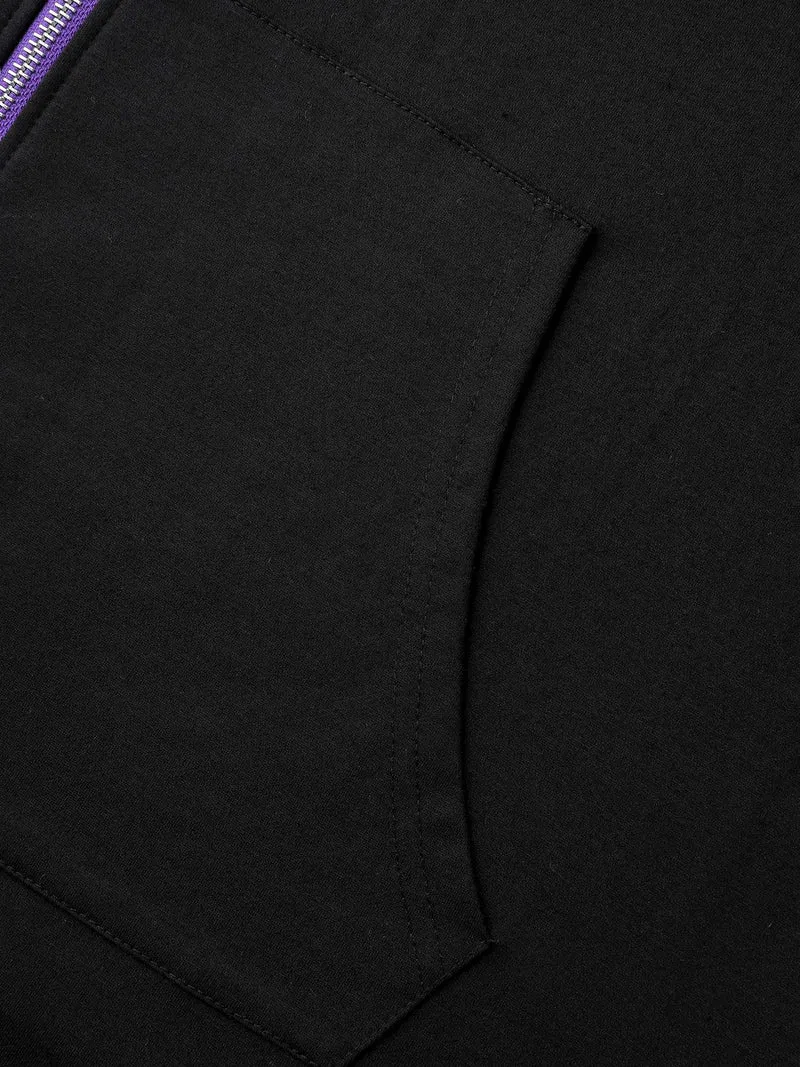 Bat-Shaped Contrast Stretchy Jacket