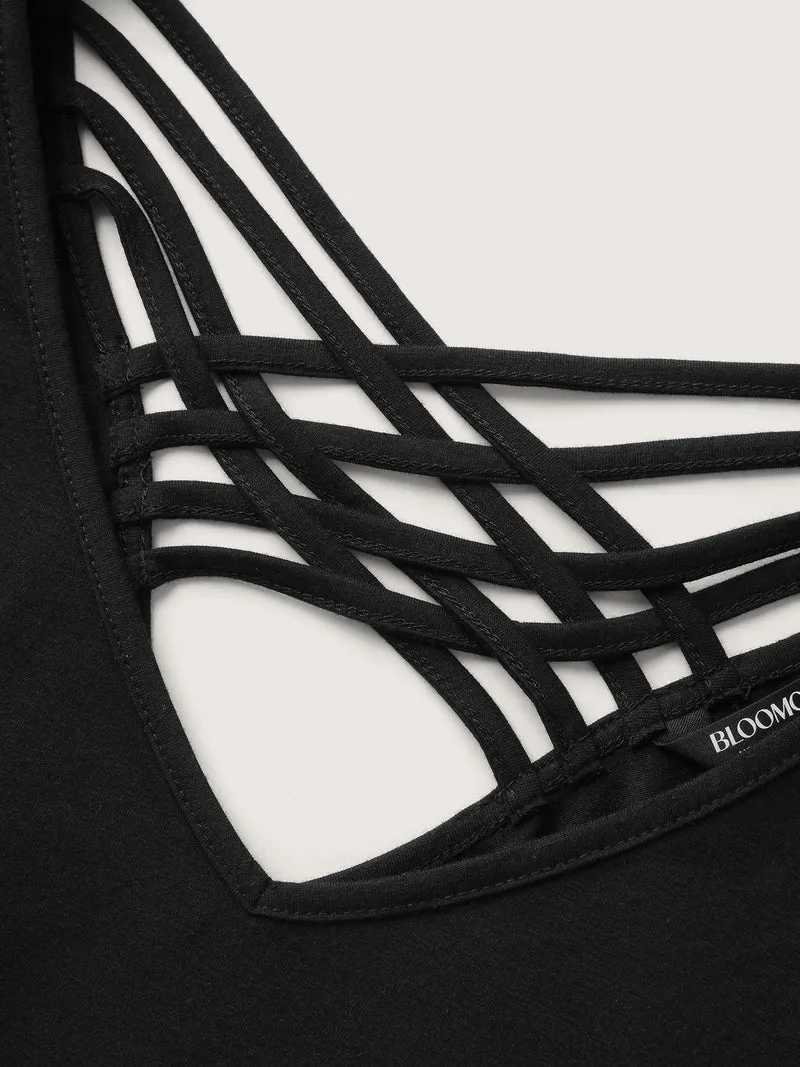 Supersoft Backless Cross-Tie T-Shirt