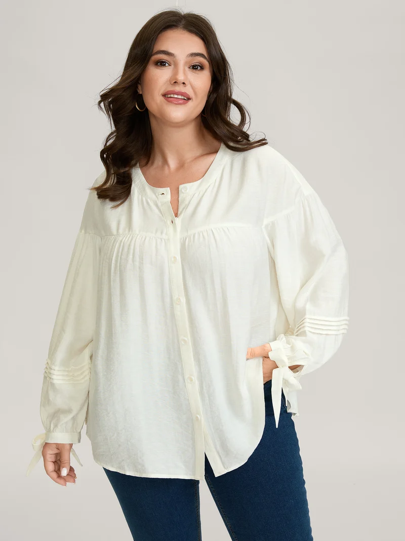 Supersoft Sleeve-Tie Button-Down Shirt