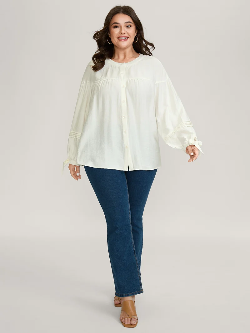 Supersoft Sleeve-Tie Button-Down Shirt