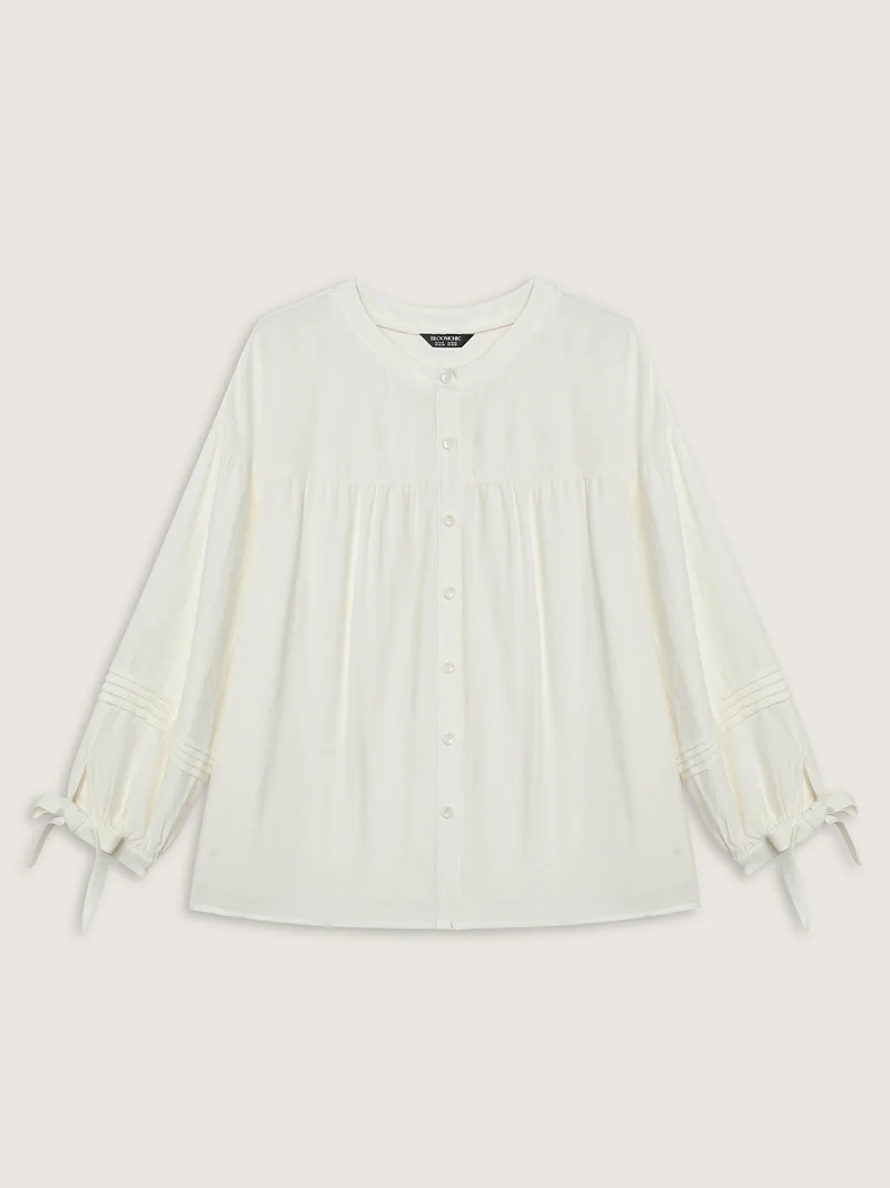 Supersoft Sleeve-Tie Button-Down Shirt