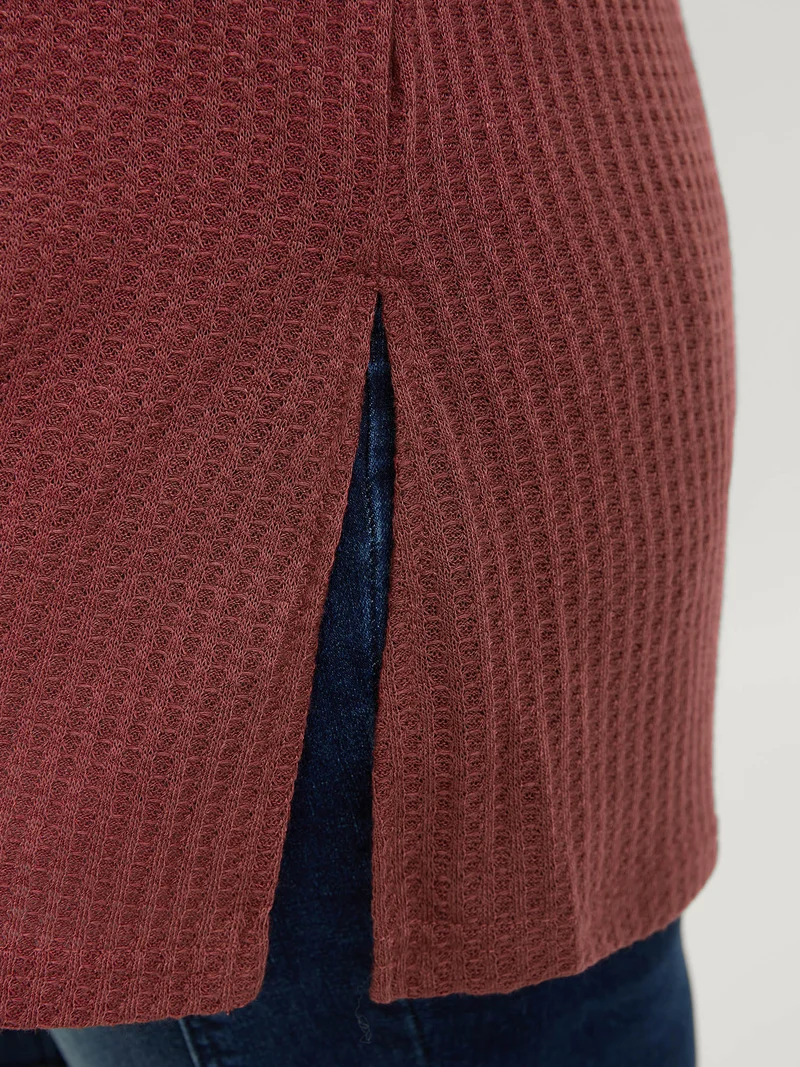 Ribbed Stretchy Turtle Neck T-Shirt