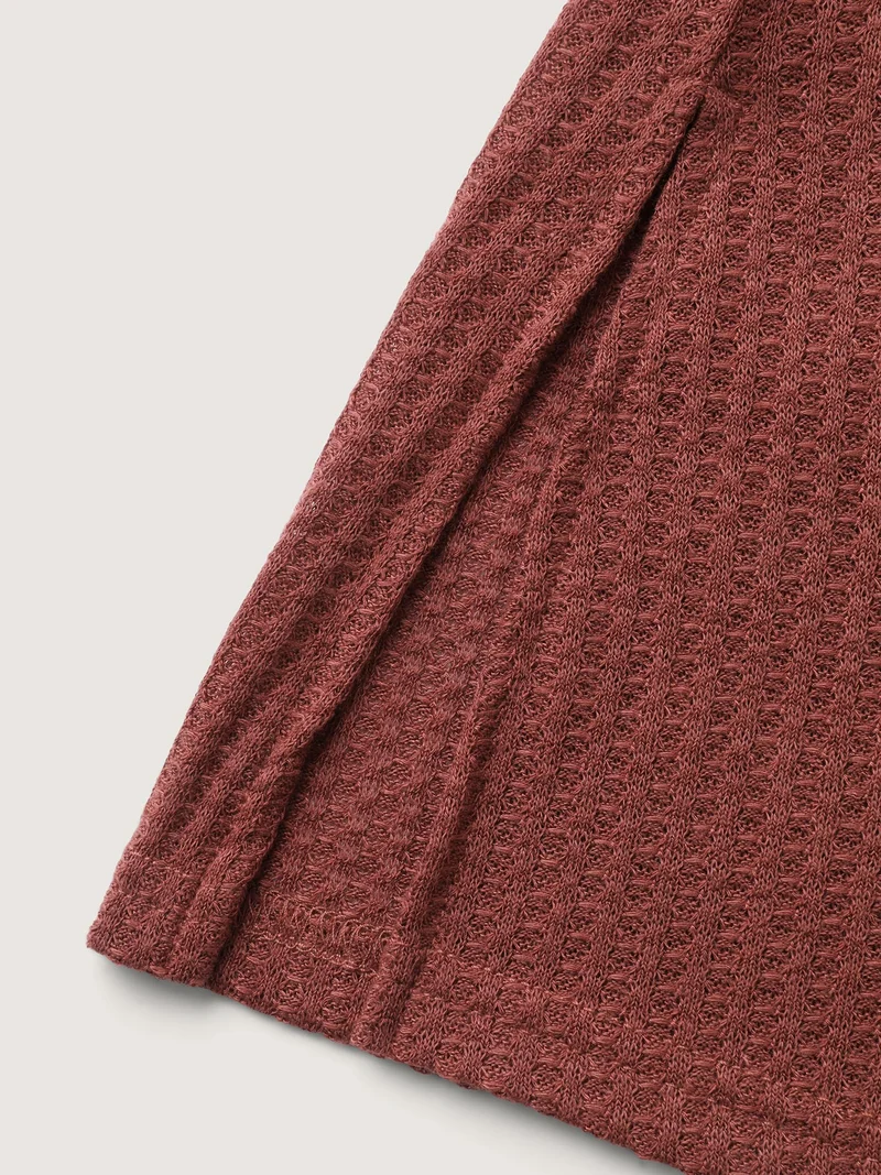 Ribbed Stretchy Turtle Neck T-Shirt