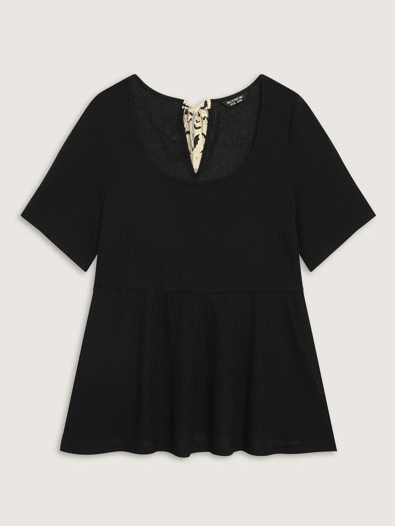 Halloween Back Ties Fit Flared T-Shirt