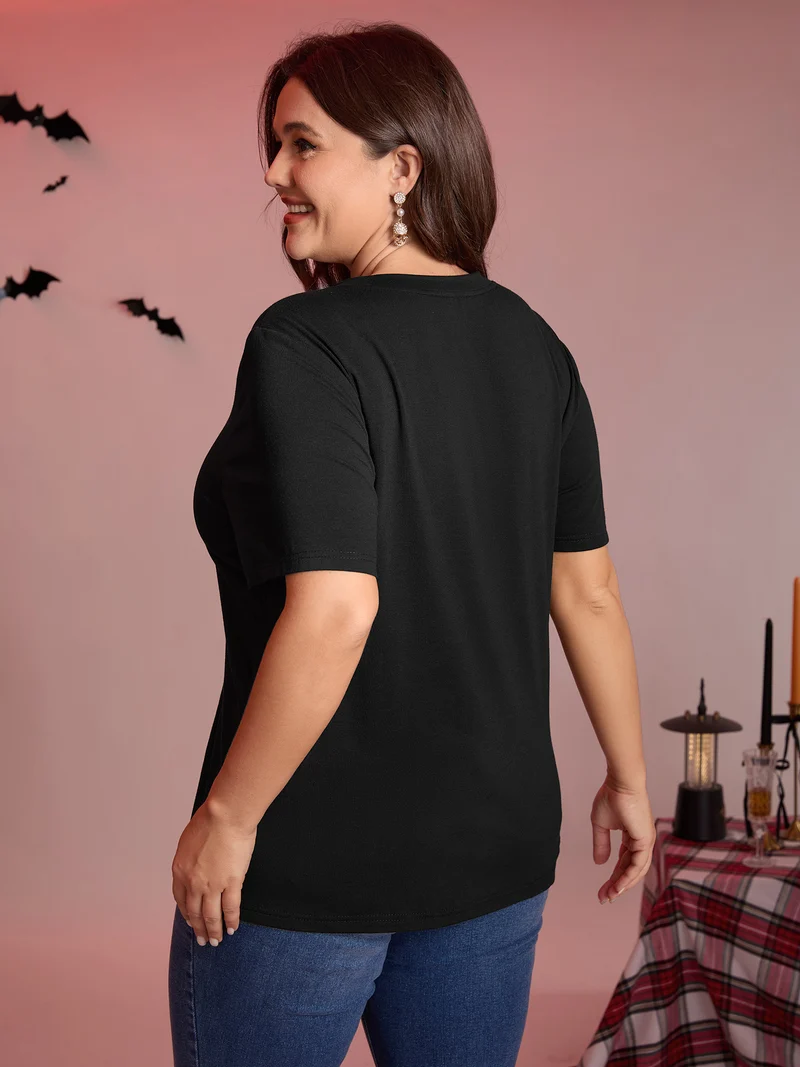 Tarot Card Pattern Lace Cut-Out Top