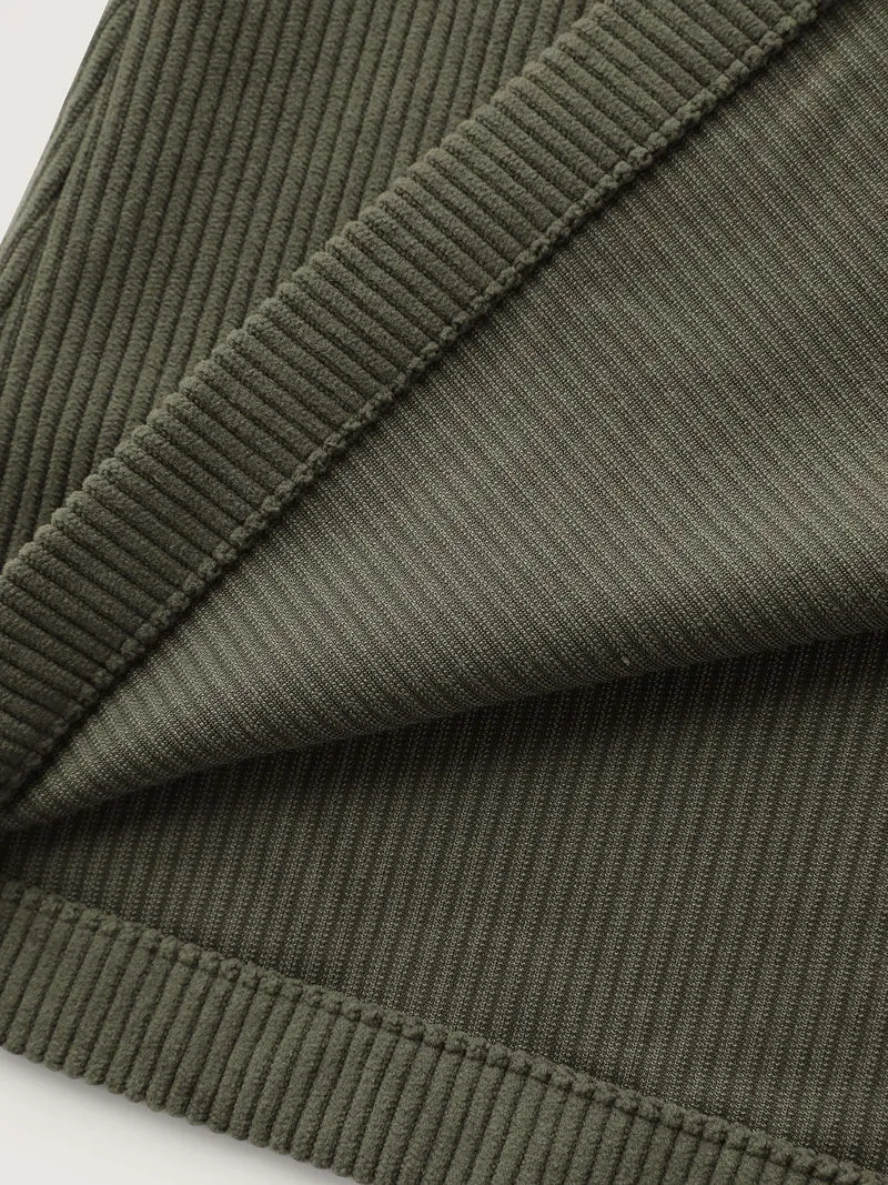 Corduroy Spliced Yarn-Dyed Contrast Jacket