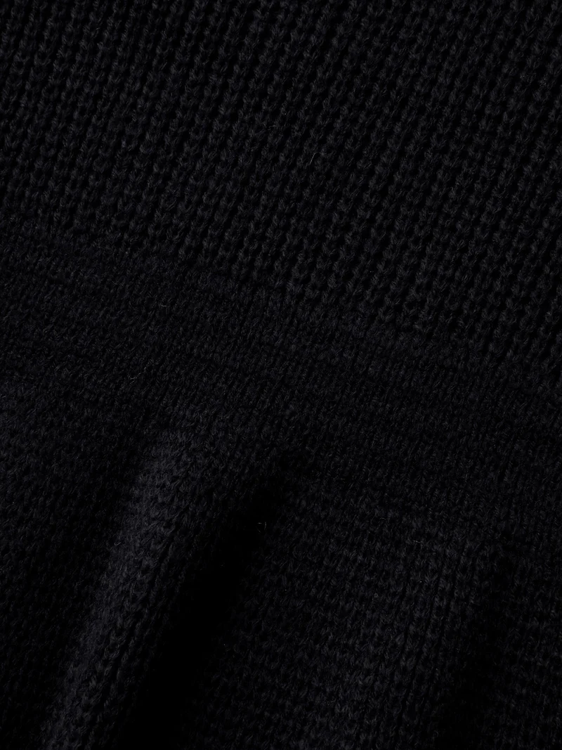 Embroidered Sleeve Stretchy Cinched-Waist Pullover