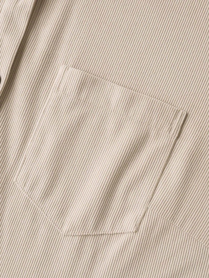 Corduroy Cinched-Flared Waist Jacket