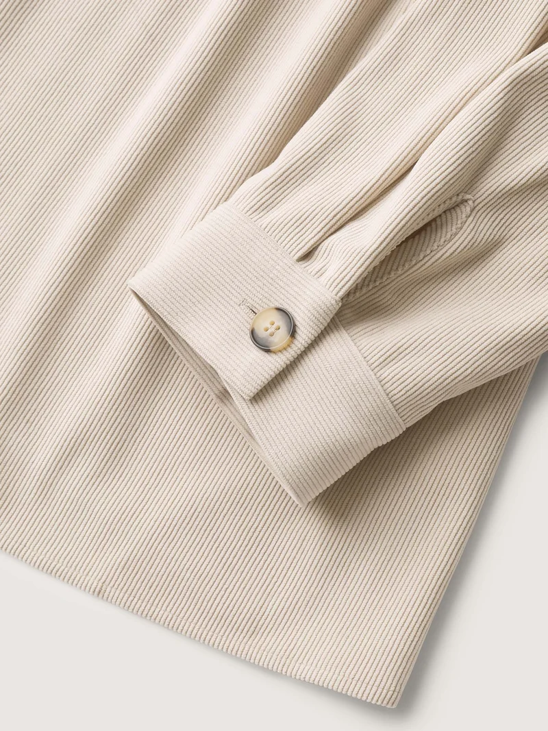 Corduroy Cinched-Flared Waist Jacket