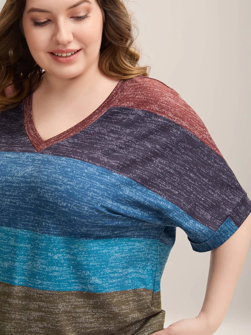 Multi-Color Summer Stripes T-Shirt