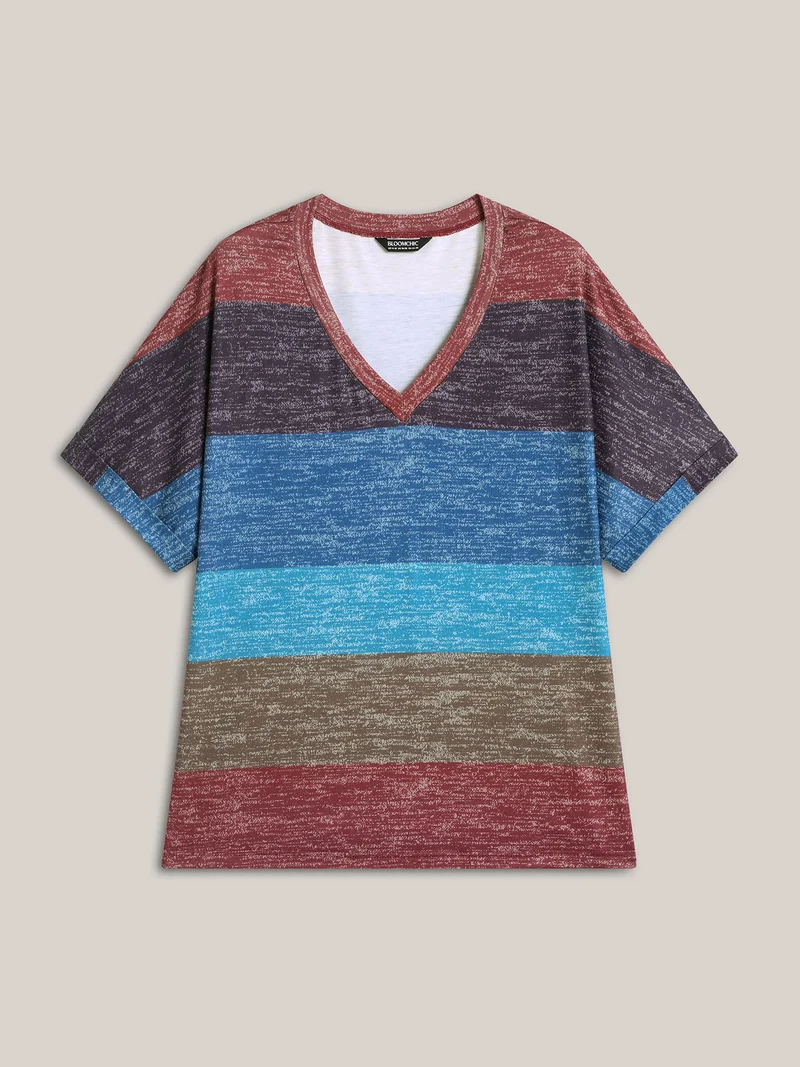 Multi-Color Summer Stripes T-Shirt